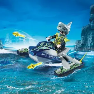 image #1 of סוכנים חשאיים - יחידת הכרישים ואופנוע ים עם רקטות Playmobil 70007 
