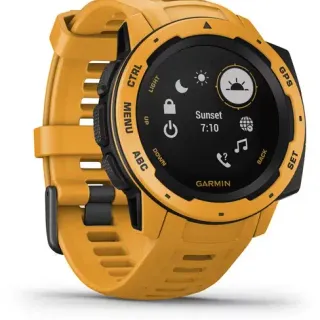 image #1 of שעון חכם Garmin Instinct Outdoor GPS צבע Sunburst Yellow - כולל תמיכה מלאה בעברית - שנתיים אחריות יבואן רשמי על ידי רונלייט