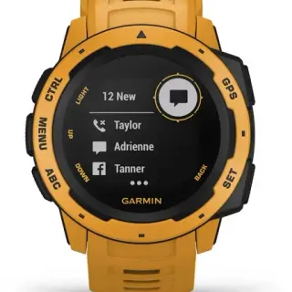 image #5 of שעון חכם Garmin Instinct Outdoor GPS צבע Sunburst Yellow - כולל תמיכה מלאה בעברית - שנתיים אחריות יבואן רשמי על ידי רונלייט