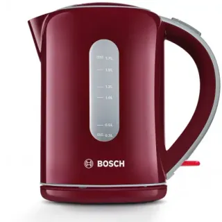 image #1 of קומקום 1.7 ליטר Bosch TWK7604 1850W-2200W - צבע אדום - שנתיים אחריות יבואן רשמי BSH