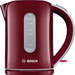 image #0 of קומקום 1.7 ליטר Bosch TWK7604 1850W-2200W - צבע אדום - שנתיים אחריות יבואן רשמי BSH