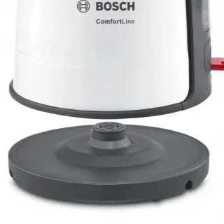 image #1 of קומקום 1.7 ליטר Bosch TWK6A011 2000W-2400W - צבע לבן / אפור - שנתיים אחריות יבואן רשמי BSH