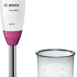 image #3 of בלנדר מוט עשוי נירוסטה Bosch CleverMixx MSM2410PW 400W - צבע לבן / ורוד - שנתיים אחריות יבואן רשמי BSH