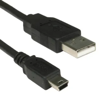 image #0 of כבל מחיבור USB 2.0 לחיבור Mini USB 5 Pin באורך 1.8 מטר
