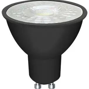 image #0 of נורת LED שחור דקרויקה Eurolux 7W GU10 לבן חם