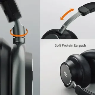 image #9 of אוזניות קשת Over-ear אלחוטיות Bluetooth עם בידוד רעשים אקטיבי TaoTronics BH046 - צבע שחור