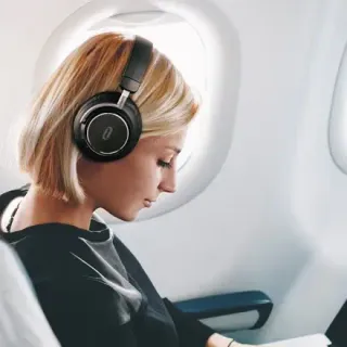 image #6 of אוזניות קשת Over-ear אלחוטיות Bluetooth עם בידוד רעשים אקטיבי TaoTronics BH046 - צבע שחור