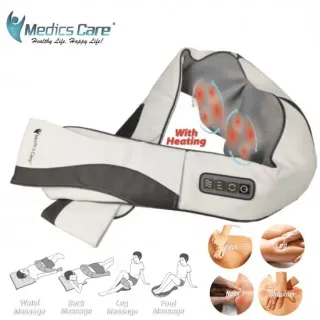 image #1 of חגורת עיסוי חשמלית מקצועית לגב , צוואר , ורגליים מולטי פונקצינאלית Medics Care MC-4710 