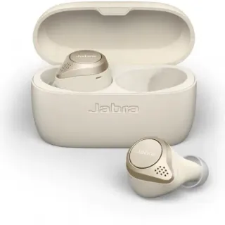 image #3 of אוזניות Bluetooth אלחוטיות עם מיקרופון Jabra Elite 75t True Wireless Earbuds צבע בז' / זהב