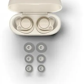 image #4 of אוזניות Bluetooth אלחוטיות עם מיקרופון Jabra Elite 75t True Wireless Earbuds צבע בז' / זהב