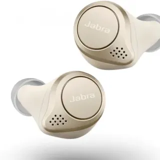 image #5 of אוזניות Bluetooth אלחוטיות עם מיקרופון Jabra Elite 75t True Wireless Earbuds צבע בז' / זהב