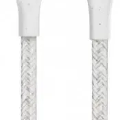image #2 of כבל סנכרון וטעינה עם רצועה Belkin למוצרי אפל בחיבור Lightning באורך 1.2 מטר - צבע לבן
