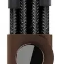 image #0 of כבל סנכרון וטעינה עם רצועה Belkin למוצרי אפל בחיבור Lightning באורך 3 מטר - צבע שחור
