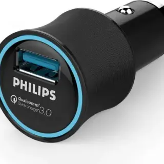 image #0 of מטען אוניברסלי USB לרכב Philips QC3.0 DLP2552Q/97