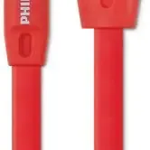 image #0 of כבל סנכרון וטעינה Philips Micro USB אורך 1.2 מטר - צבע אודם