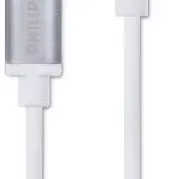 image #0 of כבל סנכרון וטעינה Philips Micro USB אורך 1.2 מטר - צבע לבן