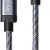 image #0 of כבל סנכרון וטעינה Philips Micro USB אורך 1.2 מטר - צבע אפור