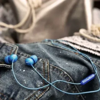 image #1 of אוזניות סטריאו תוך-אוזן עם מיקרופון Philips UpBeat SHE2305BL - צבע כחול
