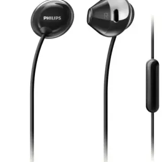 image #1 of אוזניות סטריאו תוך-אוזן עם מיקרופון Philips Flite Hyprlite SHE4205BK - צבע שחור