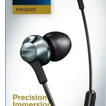 image #1 of אוזניות סטריאו תוך-אוזן Philips PRO6105BK - צבע שחור
