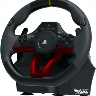 image #0 of הגה מירוצים עם דוושות HORI Wireless Racing Wheel Apex ל- PS4 ולמחשב PC
