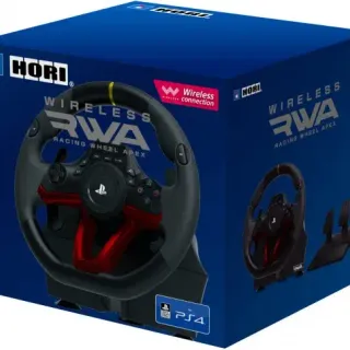 image #11 of הגה מירוצים עם דוושות HORI Wireless Racing Wheel Apex ל- PS4 ולמחשב PC