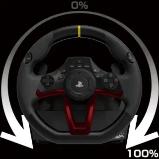 image #3 of הגה מירוצים עם דוושות HORI Wireless Racing Wheel Apex ל- PS4 ולמחשב PC