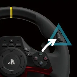 image #4 of הגה מירוצים עם דוושות HORI Wireless Racing Wheel Apex ל- PS4 ולמחשב PC