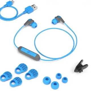 image #4 of אוזניות תוך אוזן אלחוטיות JLab JBuds Pro Signature - צבע אפור/כחול