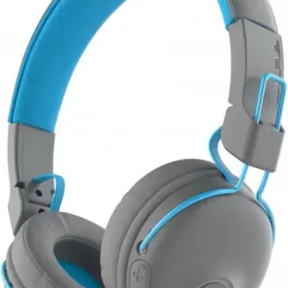 image #0 of אוזניות קשת On-Ear אלחוטיות JLab Studio Bluetooth - צבע אפור/כחול