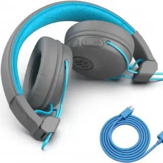 image #2 of אוזניות קשת On-Ear אלחוטיות JLab Studio Bluetooth - צבע אפור/כחול