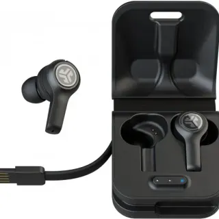 image #2 of אוזניות תוך אוזן אלחוטיות JLab JBuds Air Executive True Wireless - צבע שחור
