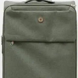 image #2 of סט 3 מזוודות מבד Travel Club - צבע אפור כהה
