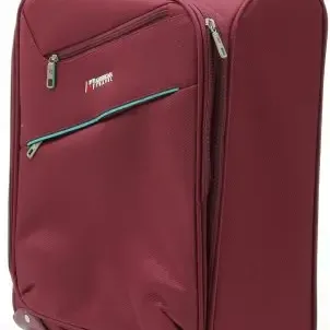 image #1 of סט 3 מזוודות קלות מבד 20+24+28 American Travel  - צבע אדום/טורקיז