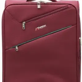 image #3 of סט 3 מזוודות קלות מבד 20+24+28 American Travel  - צבע אדום/טורקיז