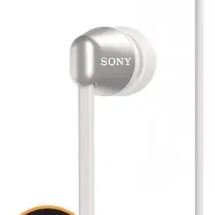 image #0 of אוזניות תוך אוזן אלחוטיות עם מיקרופון Sony WI-C310W - צבע כסוף