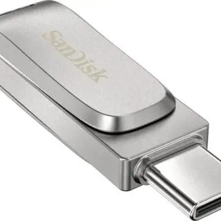 image #2 of זיכרון נייד SanDisk Ultra Dual Drive Luxe USB 3.1 Type-C - דגם SDDDC4-128G-G46 - נפח 128GB