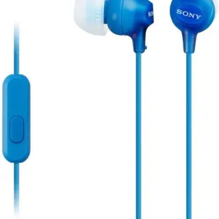 image #1 of אוזניות תוך-אוזן עם מיקרופון Sony MDR-EX15APL - צבע כחול