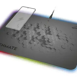 image #1 of משטח עכבר לגיימרים עם טעינת סאמרטפונים SpeedLink Enmate RGB - 350x255x6mm