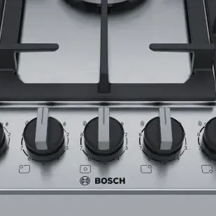 image #3 of כיריים גז 5 להבות בישול Bosch Serie 6 PCQ7A5B90Y FlameSelect - בגימור נירוסטה - שנה אחריות יבואן רשמי BSH