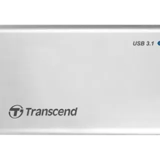 image #2 of מציאון ועודפים - מארז נייד לכונן קשיח Transcend Ultra Slim StoreJet 25S3 2.5 SATA to USB 3.1 SSD & HDD TS0GSJ25S3