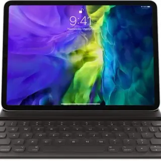 image #0 of מקלדת Apple Smart Keyboard Folio ל Apple iPad Pro 11 Inch 2018 / 2020 / 2021 / iPad Air 10.9 Inch 2020 בעברית - צבע שחור