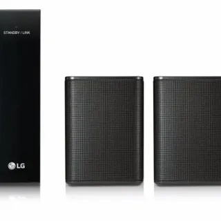 image #0 of מערכת רמקולים תואמת למקרני קול LG SPK8-S - צבע שחור