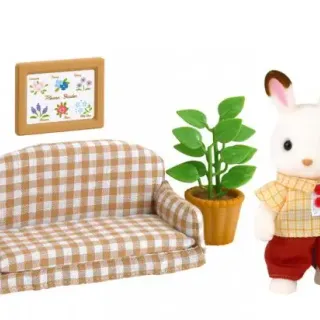 image #1 of משפחת סילבניאן - ערכת אבא עם ספה ארנבון שוקולד מבית Epoch