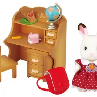 image #2 of משפחת סילבניאן - ארנבת שוקולד עם שולחן מבית Epoch